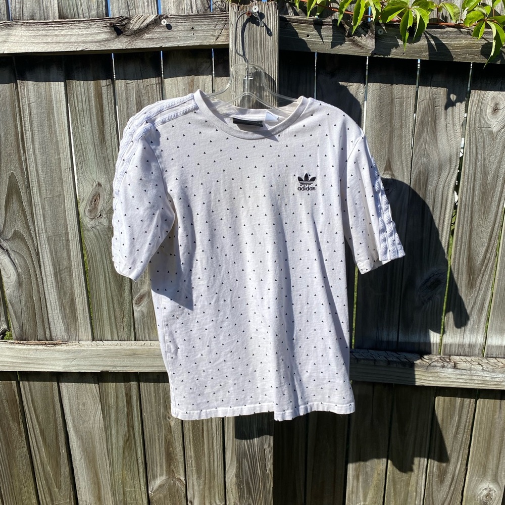 Adidas white tee